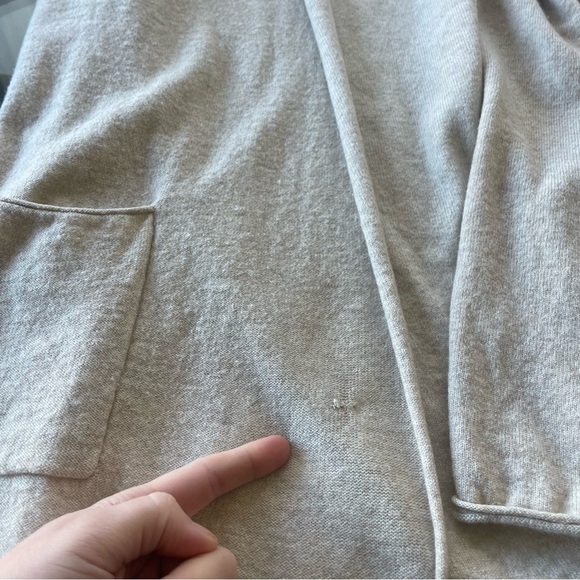 Anthropologie Tina/Jo Cardigan Duster Sweater Medium Pockets Wool Cashmere - Picture 8 of 8